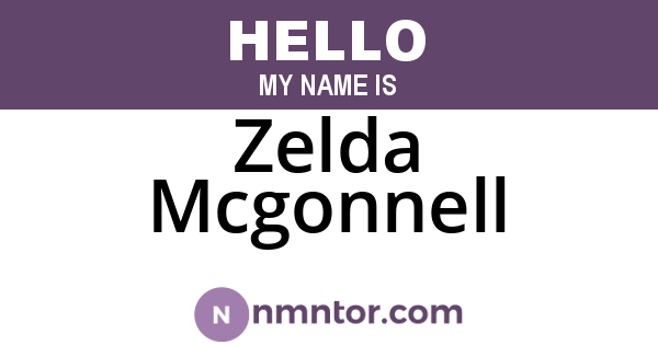 Zelda Mcgonnell
