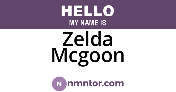 Zelda Mcgoon