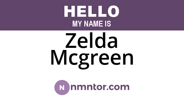 Zelda Mcgreen