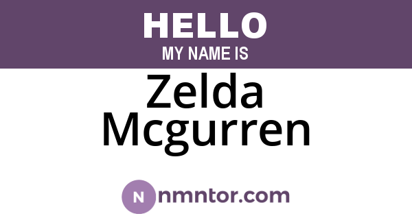 Zelda Mcgurren