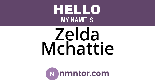 Zelda Mchattie