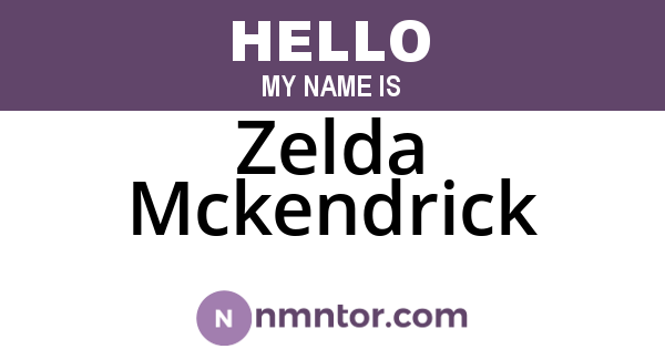 Zelda Mckendrick