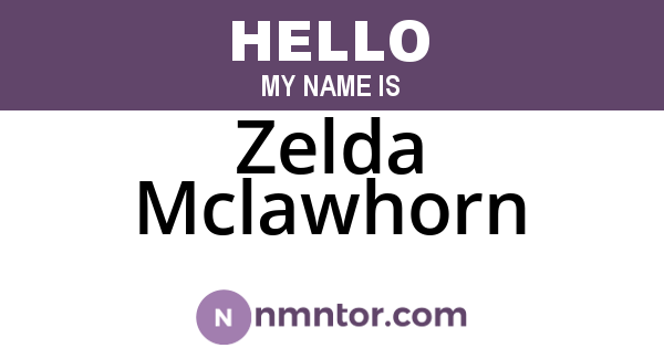 Zelda Mclawhorn