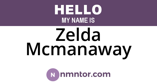 Zelda Mcmanaway