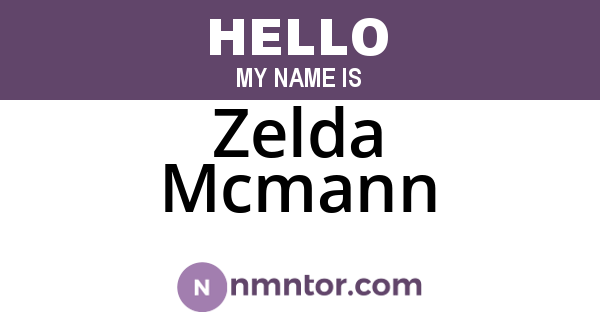 Zelda Mcmann
