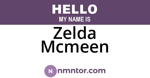 Zelda Mcmeen