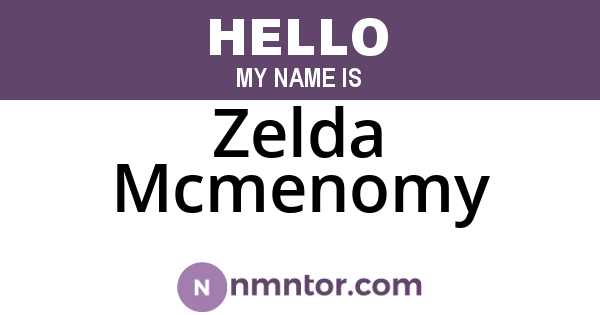Zelda Mcmenomy