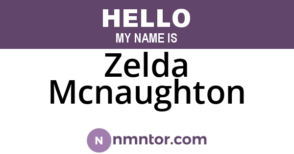 Zelda Mcnaughton