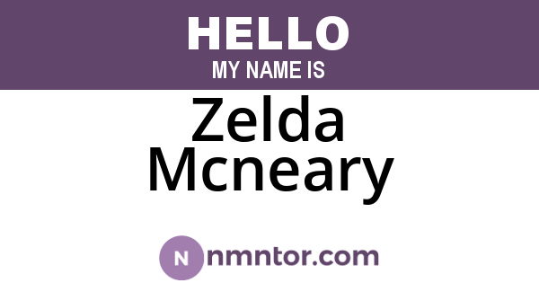Zelda Mcneary