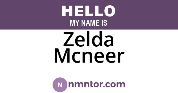 Zelda Mcneer