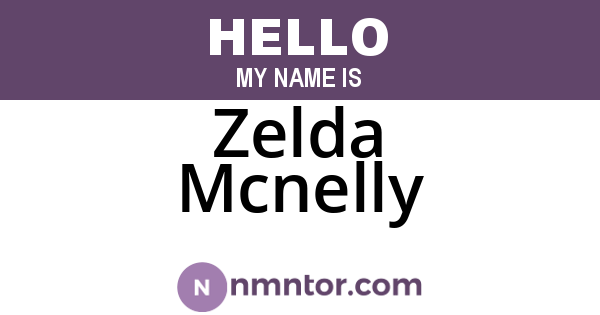 Zelda Mcnelly