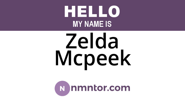 Zelda Mcpeek