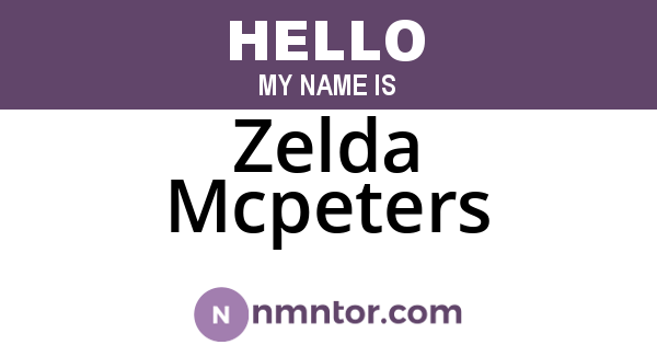 Zelda Mcpeters