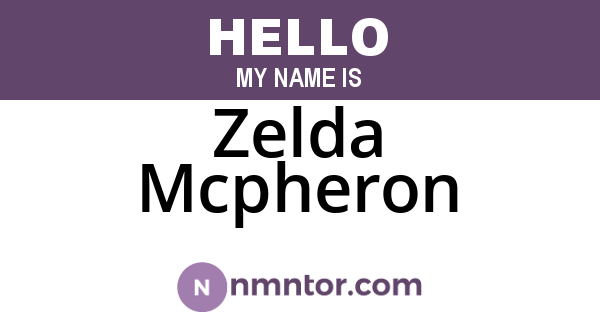 Zelda Mcpheron