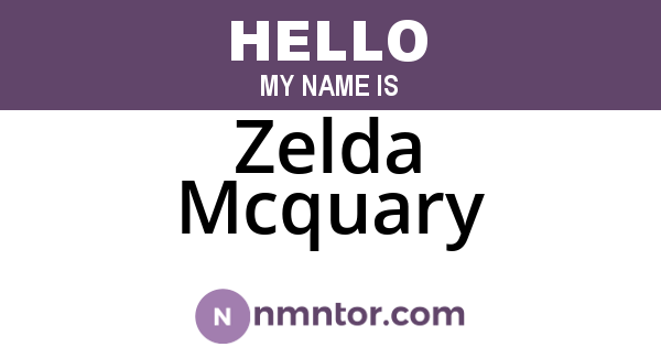 Zelda Mcquary