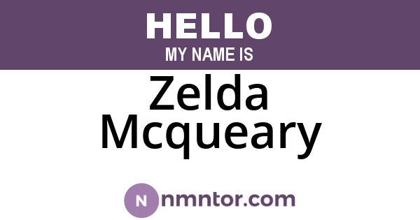 Zelda Mcqueary