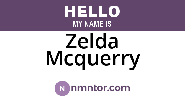 Zelda Mcquerry