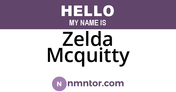 Zelda Mcquitty