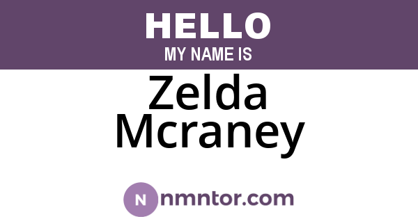 Zelda Mcraney