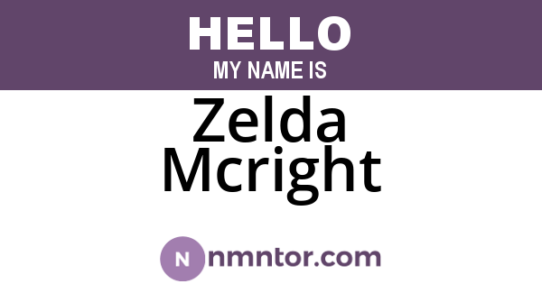 Zelda Mcright