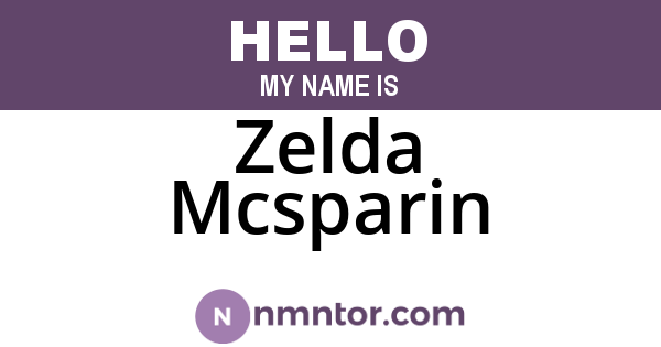 Zelda Mcsparin
