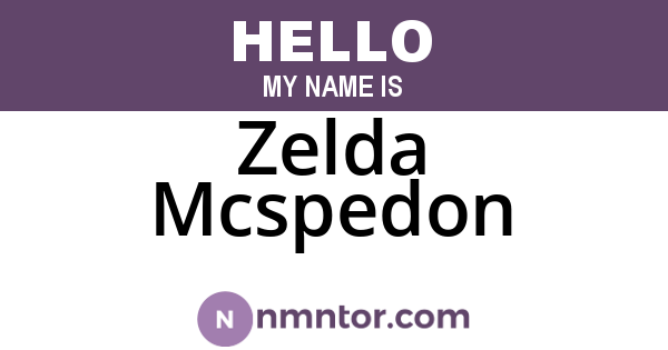 Zelda Mcspedon