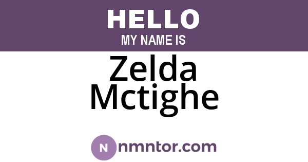 Zelda Mctighe