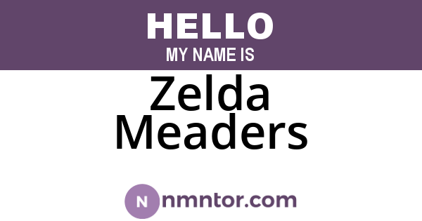Zelda Meaders