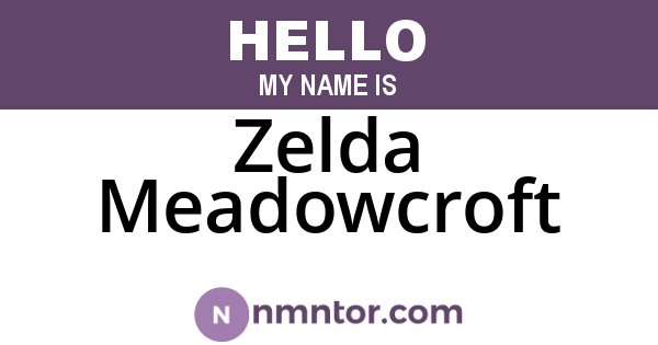 Zelda Meadowcroft