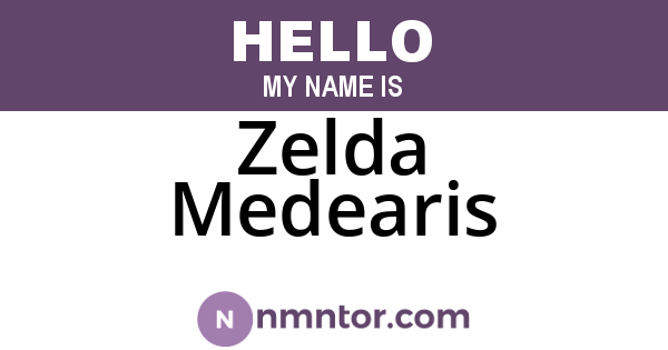 Zelda Medearis