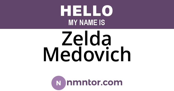 Zelda Medovich