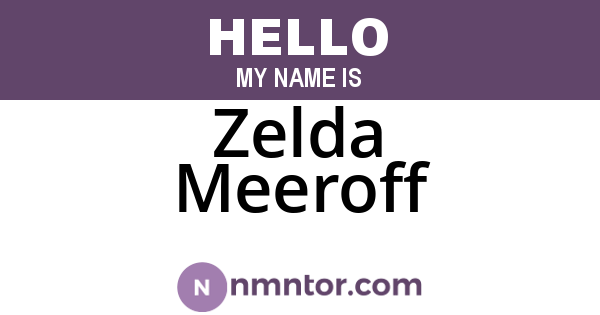 Zelda Meeroff