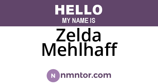 Zelda Mehlhaff