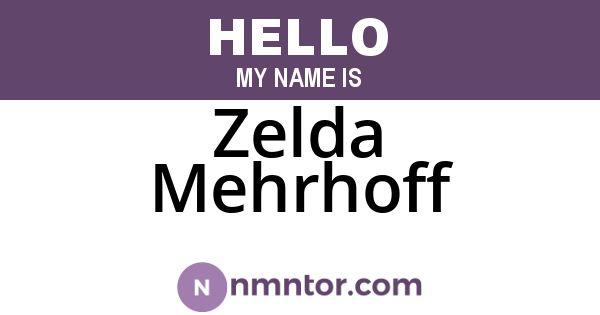 Zelda Mehrhoff