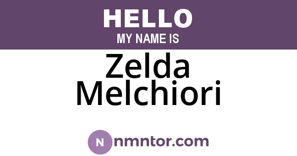 Zelda Melchiori