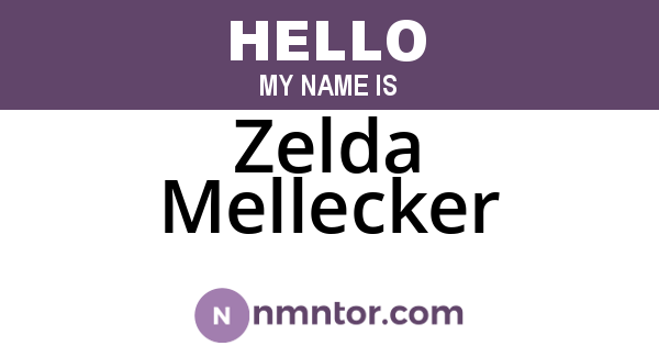 Zelda Mellecker