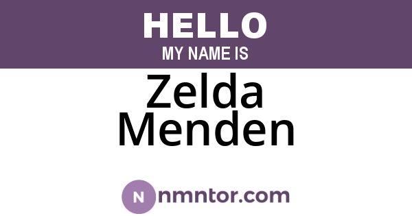 Zelda Menden