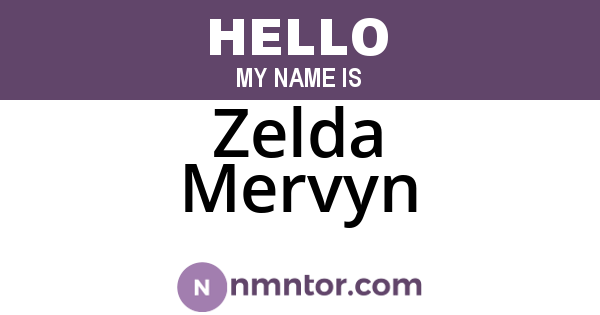 Zelda Mervyn