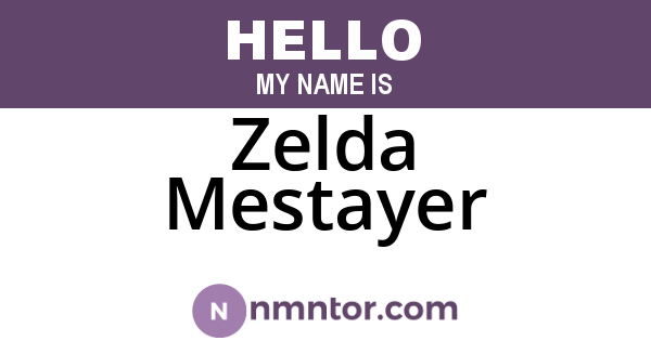 Zelda Mestayer