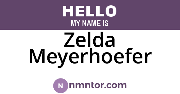 Zelda Meyerhoefer