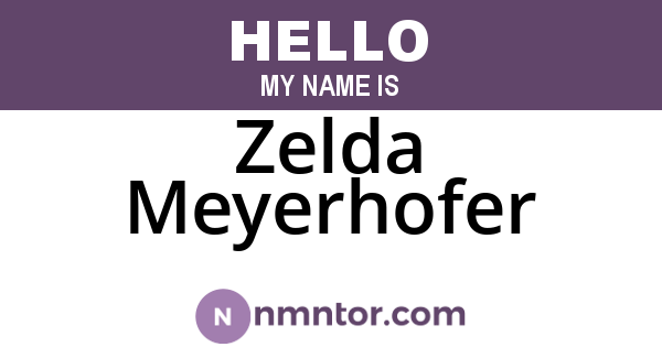 Zelda Meyerhofer