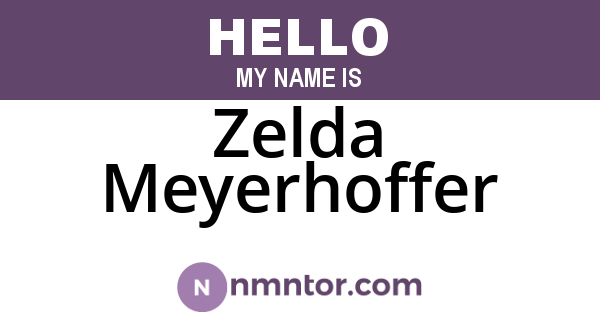 Zelda Meyerhoffer