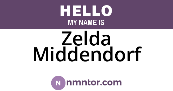 Zelda Middendorf
