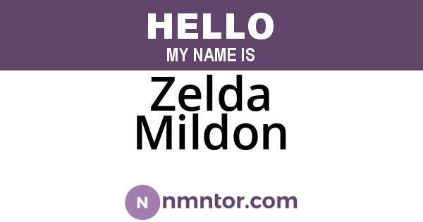 Zelda Mildon