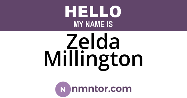 Zelda Millington