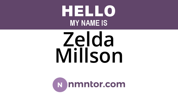 Zelda Millson