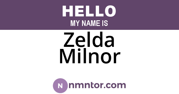 Zelda Milnor