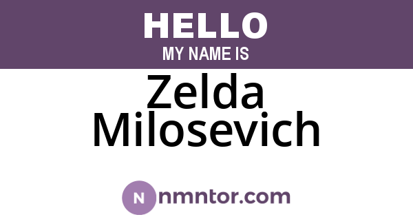 Zelda Milosevich