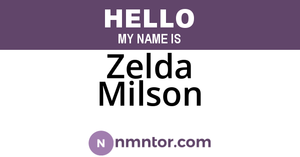 Zelda Milson
