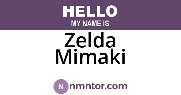 Zelda Mimaki
